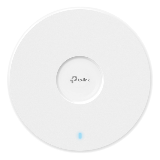 Punto de Acceso Omada / Wi-Fi 7 BE5000 MU-MIMO 2x2 / 1 Puerto 2.5 Gbps / Mesh Omada / Operaciones Multiencale (MLO) / Configuración por Controlador o Stand-Alone / Para Montaje en Techo/pared / Alimentación PoE+