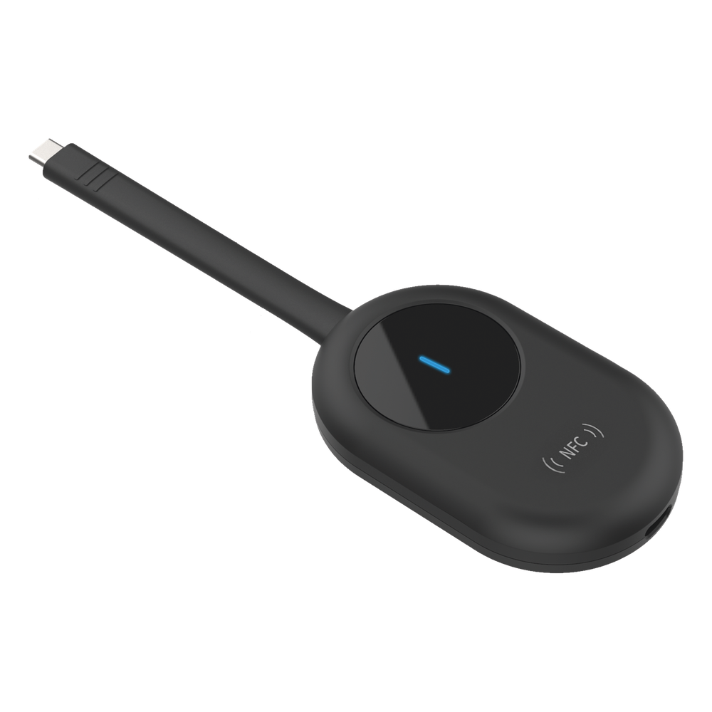 Dongle (Adaptador) de Proyección Inalambrica Para Pantallas Interactivas HIKVISION Serie DS-D5CxxRB/B / Compatible con Windows y Mac / Conector Tipo C (Incluye Adaptador USB-A - USB-C)