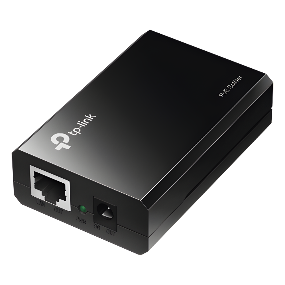 Splitter PoE  (15W) / Potencia de Salida Seleccionable (5 , 9 o 12 Vcc) / 2 puerto 10/100/1000 Mbps / Plug and Play