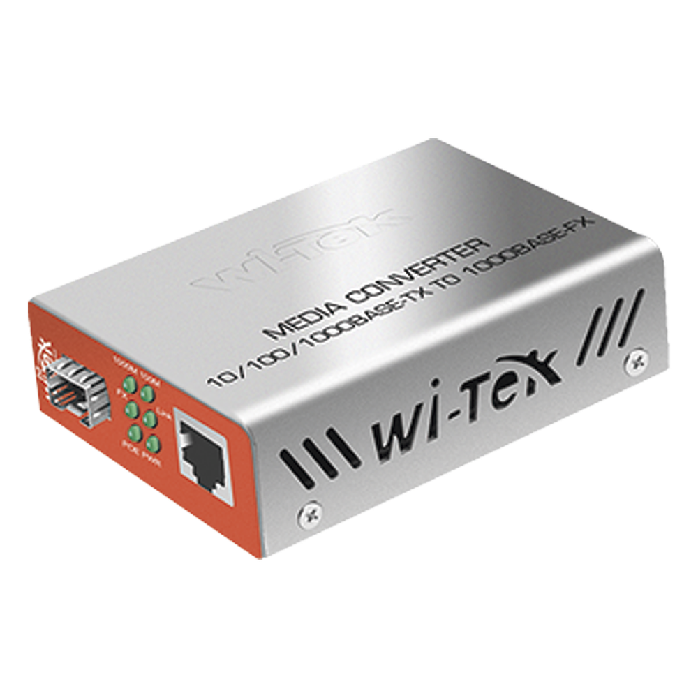 Convertidos de medios / 1 puerto RJ45 100/1000 Mbps PoE Out 802.3af/at / 1 SFP 1000Mbps / hasta 25 Km