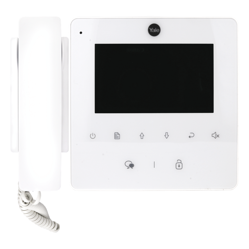 Monitor con teléfono  blanco YDV4702 para tvportero 80126
