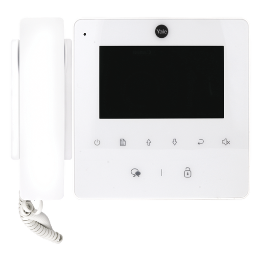 Monitor con teléfono  blanco YDV4702 para tvportero 80126