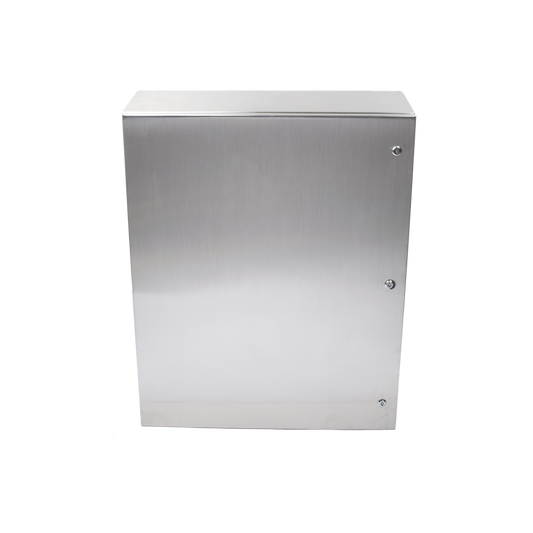 Gabinete de Acero Inoxidable IP66 Uso en Intemperie (800 x 1000 x 300 mm) con Placa Interna Galvanizada.