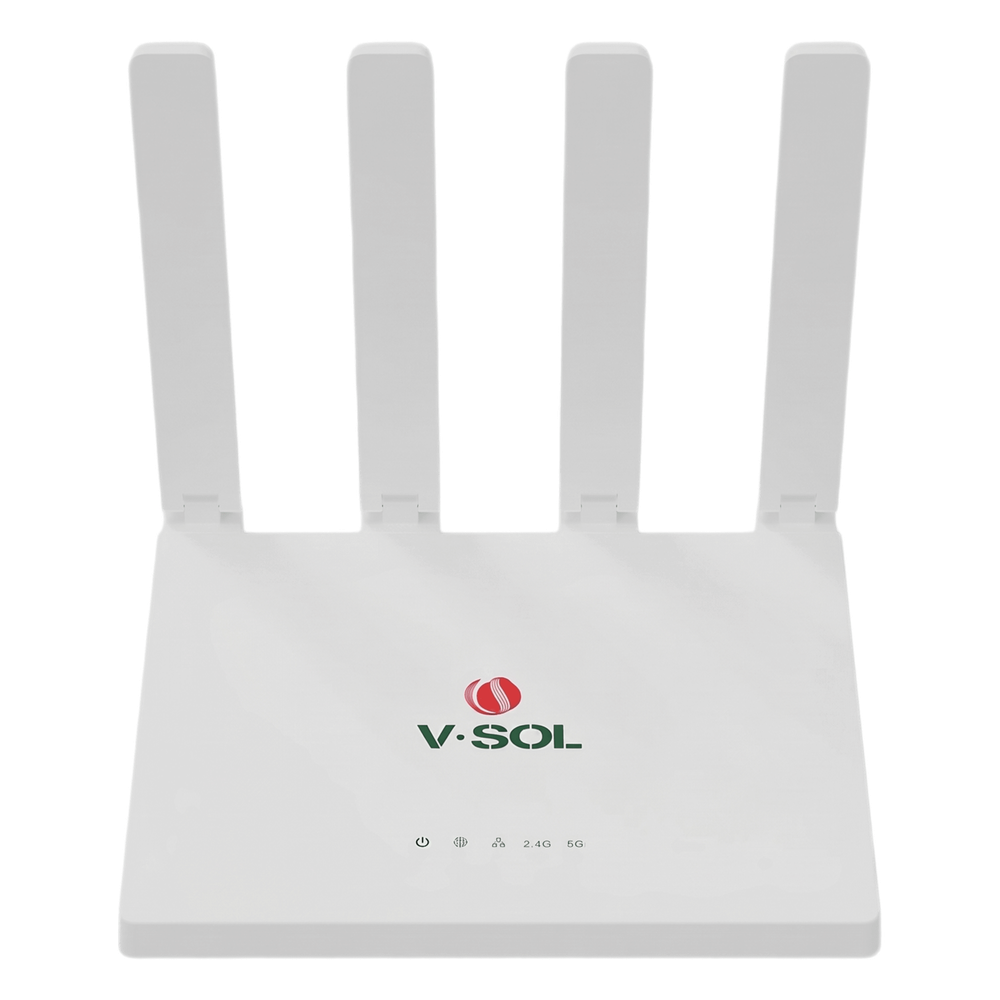 Router Inalámbrico WiFi 6 / 1 Puerto WAN Gigabit / 3 puertos LAN Gigabit/ Soporta MESH con las ONUs WiFi 6 de V-SOL