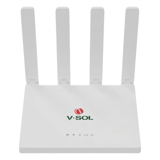Router Inalámbrico WiFi 6 / 1 Puerto WAN Gigabit / 3 puertos LAN Gigabit/ Soporta MESH con las ONUs WiFi 6 de V-SOL