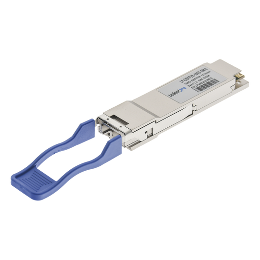 Transceptor Óptico QSFP28 (Mini-Gbic) / Monomodo 1310 nm / 100 Gbps / 100GBASE-LR4 / Conectores LC/UPC Dúplex / DDM / Hasta 3 km