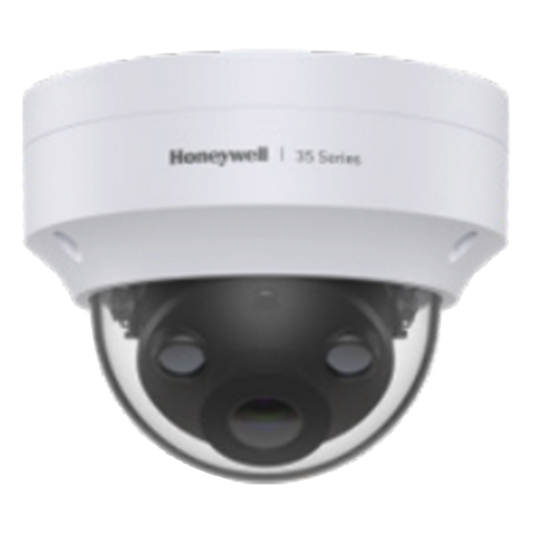 Minidomo IP robusto de 5 Megapíxeles con lente fijo de 2.8 mm, IR inteligente de 40 m y WDR 120 dB para exterior