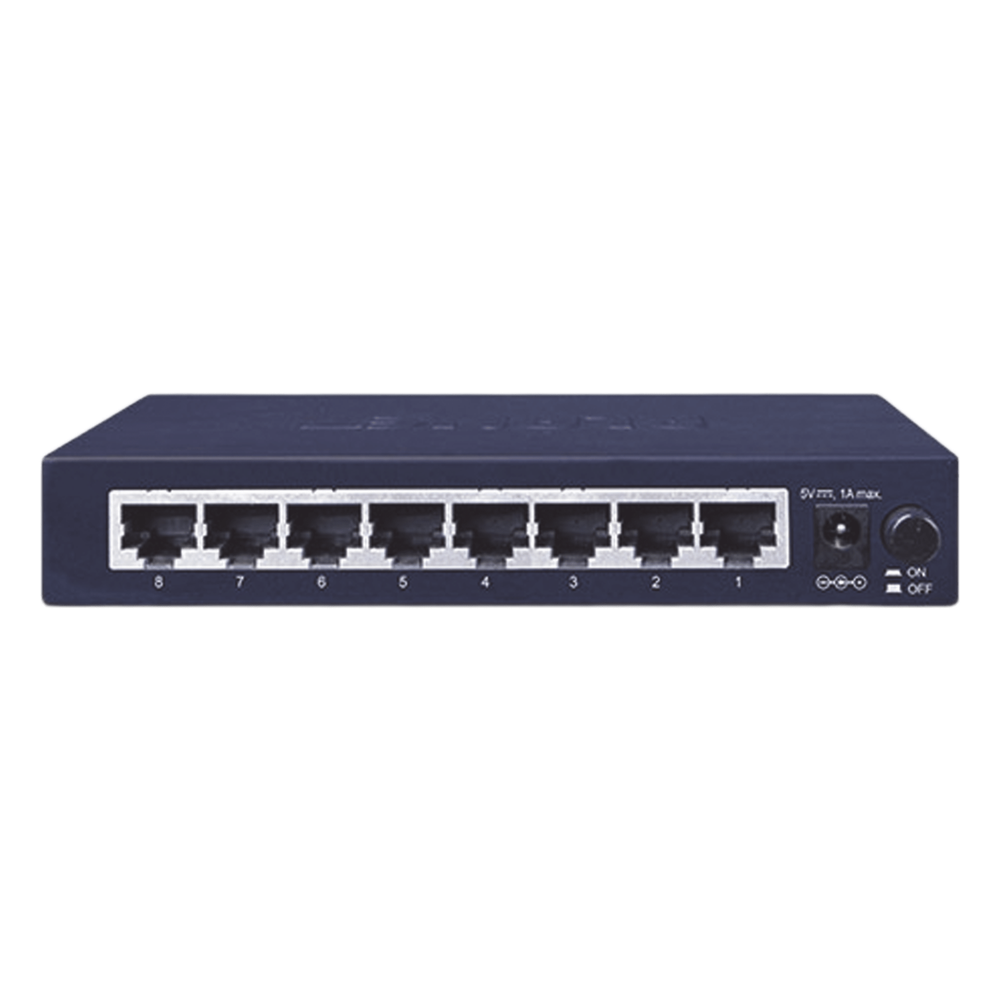 Switch de Escritorio No Administrable, 8 Puertos Gigabit 10/100/1000 Mbps, Tecnología de Ahorro de Energía de Hasta un 40%