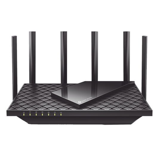 Router Triple Banda WiFi 6E / AX5400 MU-MIMO / 1 Puerto WAN 1 10/100/1000 Mbps / 4 Puertos LAN 10/100/1000 Mbps / 1 puerto USB 3.0 / 6 antenas de alta ganancia / OneMesh ™