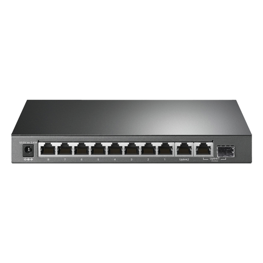 Switch PoE+ No Administrable De Escritorio 10 Puertos / 8 puertos 10/100/1000 Mbps PoE af/at Inteligiente / Presupuesto 123 W / Modo Extendido hasta 250 metros
