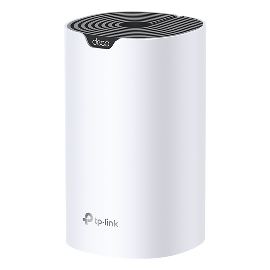 Router Inalámbrico MESH Interior para Hogar / Doble Banda Wi-Fi 5 AC1900 Mbps / 3 Puerto Gigabit WAN/LAN / 3 Antenas Internas / Administración Mediante la App Deco (iOS, Android)