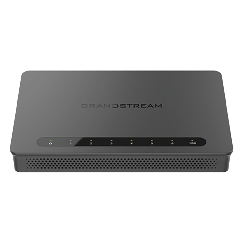Router Gigabit VPN / Balanceador de cargas / 30,000 sesiones NAT /  4 puertos 10/100/1000 Mbps + 2 puertos SFP (WAN/LAN) / 1 puerto entrada PoE(af/at) / 2 puertos salida PoE (af/at) / Compatible con GWN Cloud.