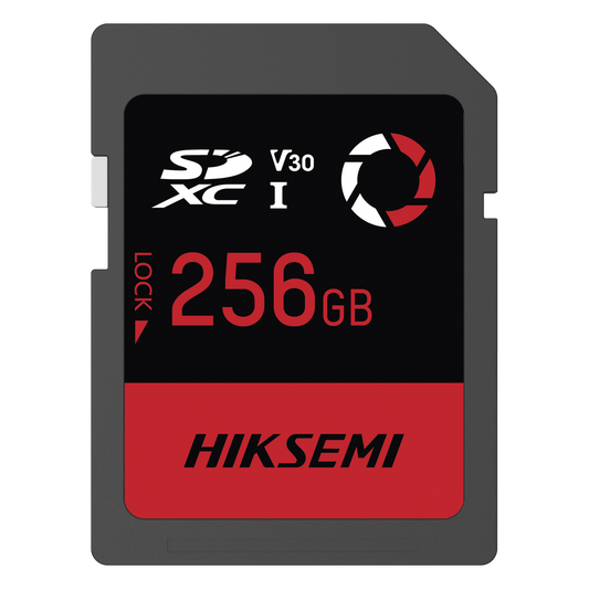 Memoria SD / 256 GB / 180 MB/s Lectura / 150 MB/s Escritura / V30 U3 / Para Drones y Cámaras de Acción / HIKSEMI CAPTURE E30