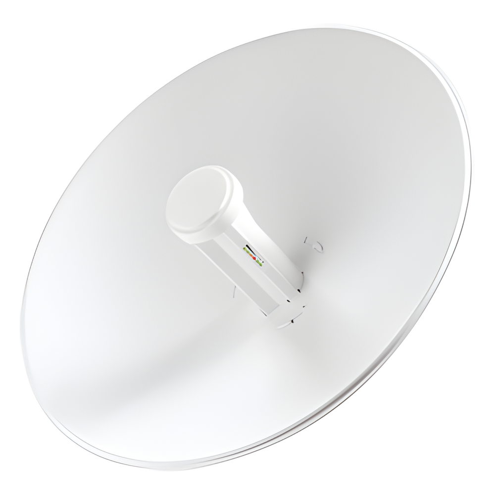 PowerBeam airMAX M5, hasta 150 Mbps, frecuencia 5 GHz (5170-5875 MHz) con antena tipo plato de 22 dBi