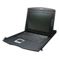 Switch KVM con Monitor de 17"con Teclado y Trackpad para Rack de 1U de Cuatro Postes, 8 Puertos VGA Para Acceder y Controlar Hasta 8 Computadoras Desde una Sola Consola
