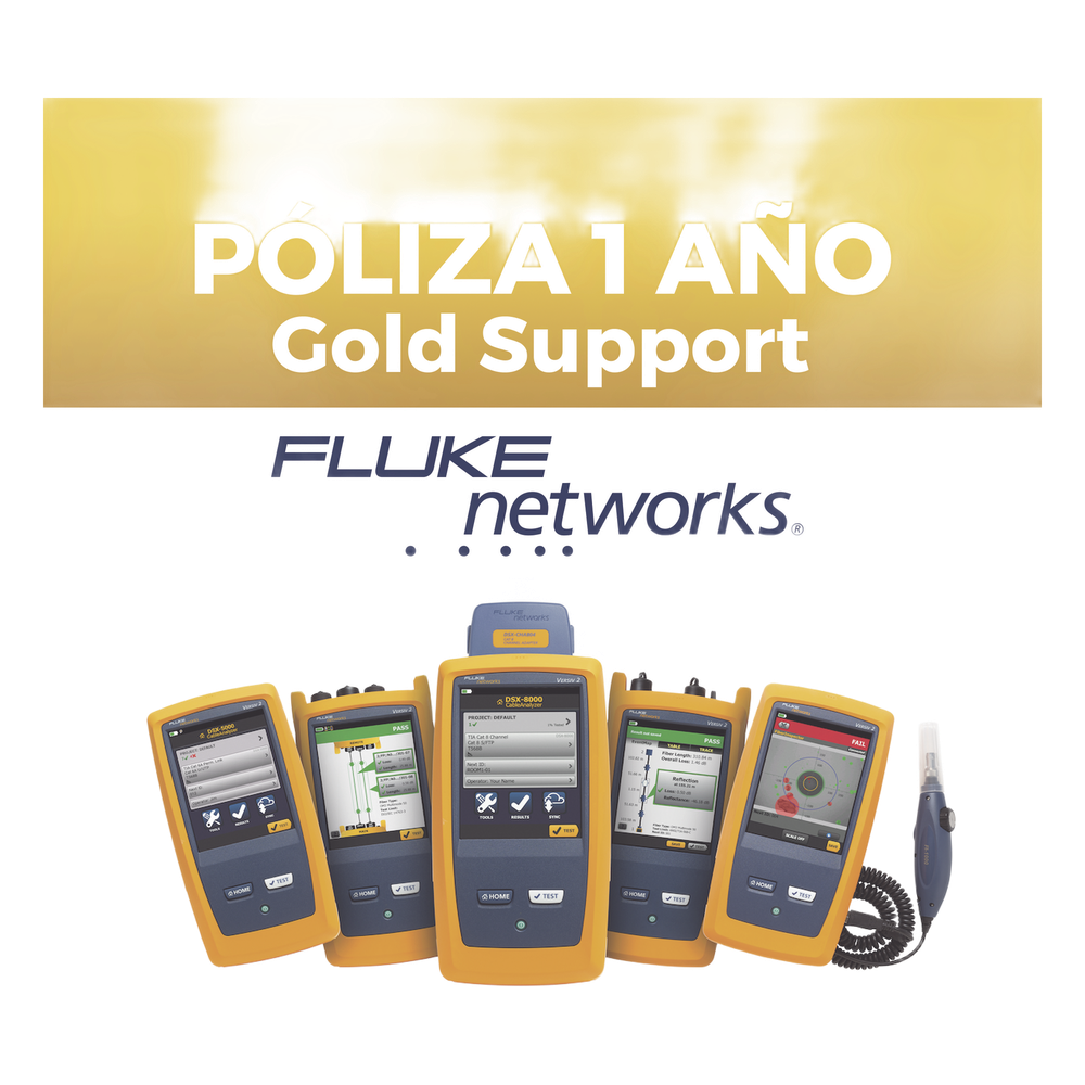 Poliza de 1 Año de Soporte Gold para Certificador DSX2-8000INT