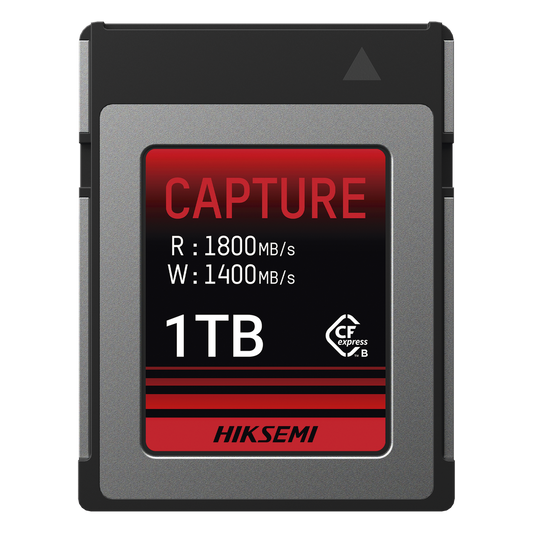 Memoria CFexpress Tipo B / 1 TB / 1800 MB/s Lectura / 1600 MB/s Escritura / Video 8K / PCIe Gen 3×2