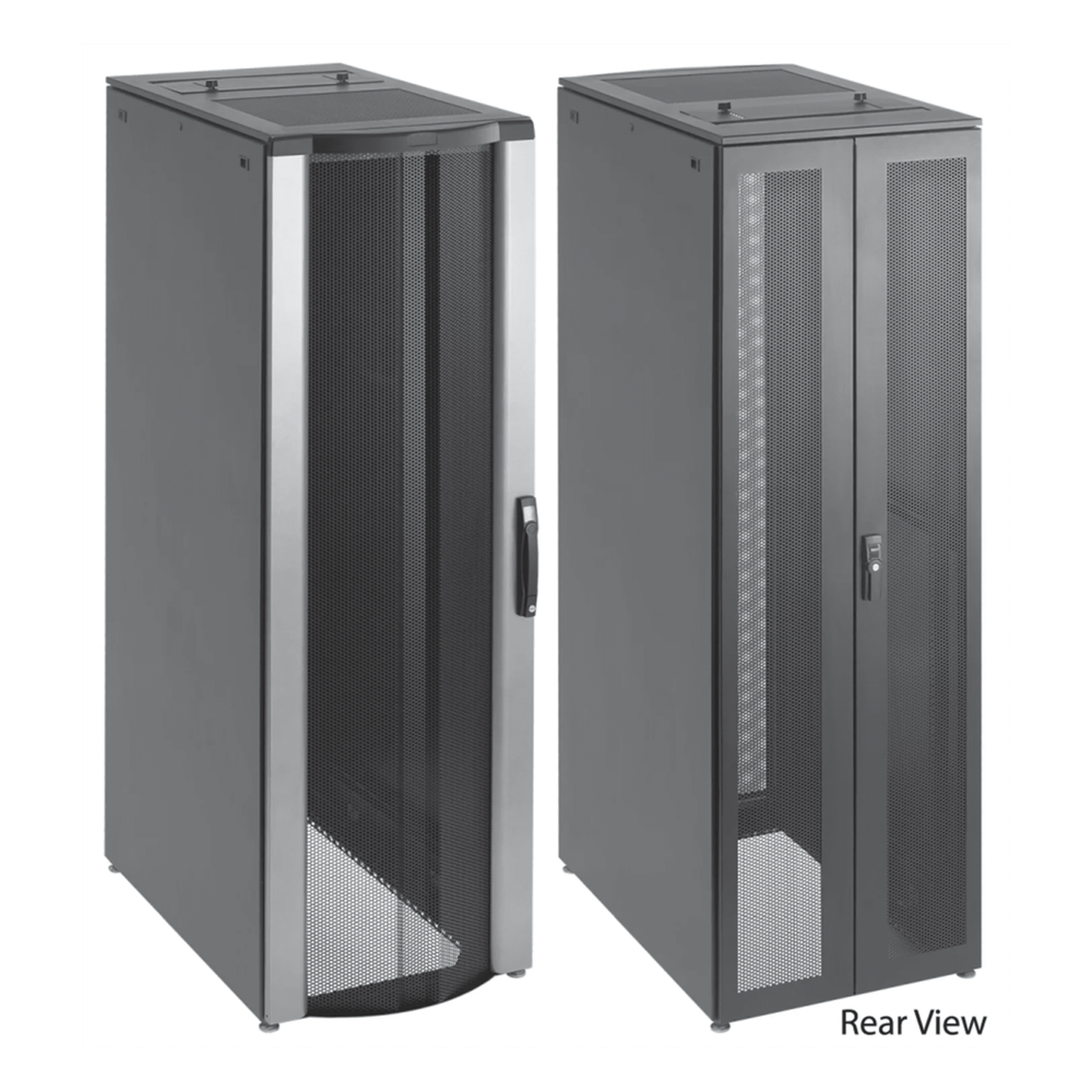 Gabinete de Telecomunicaciones de 45 UR ProLine FloTek, 606 mm de Ancho, 899 mm de Profundidad, Color Negro