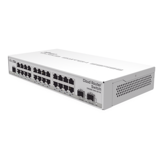 Switch Sistema Operativo Dual 24 Puertos Gigabit Ethernet y 2 Puertos SFP+, Para Escritorio