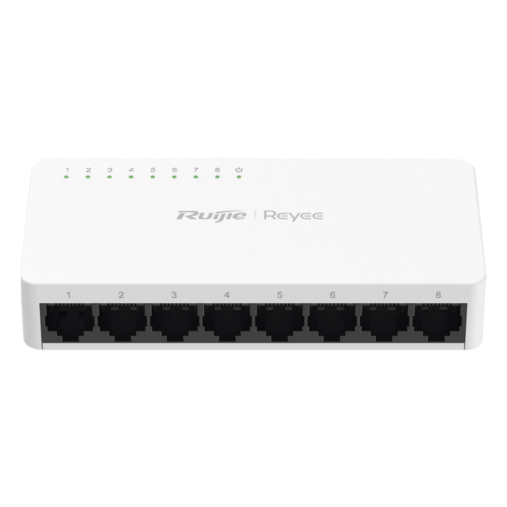 Switch no administrable, Visible en la Topología de la Nube, con 8 puertos Gigabit 1G