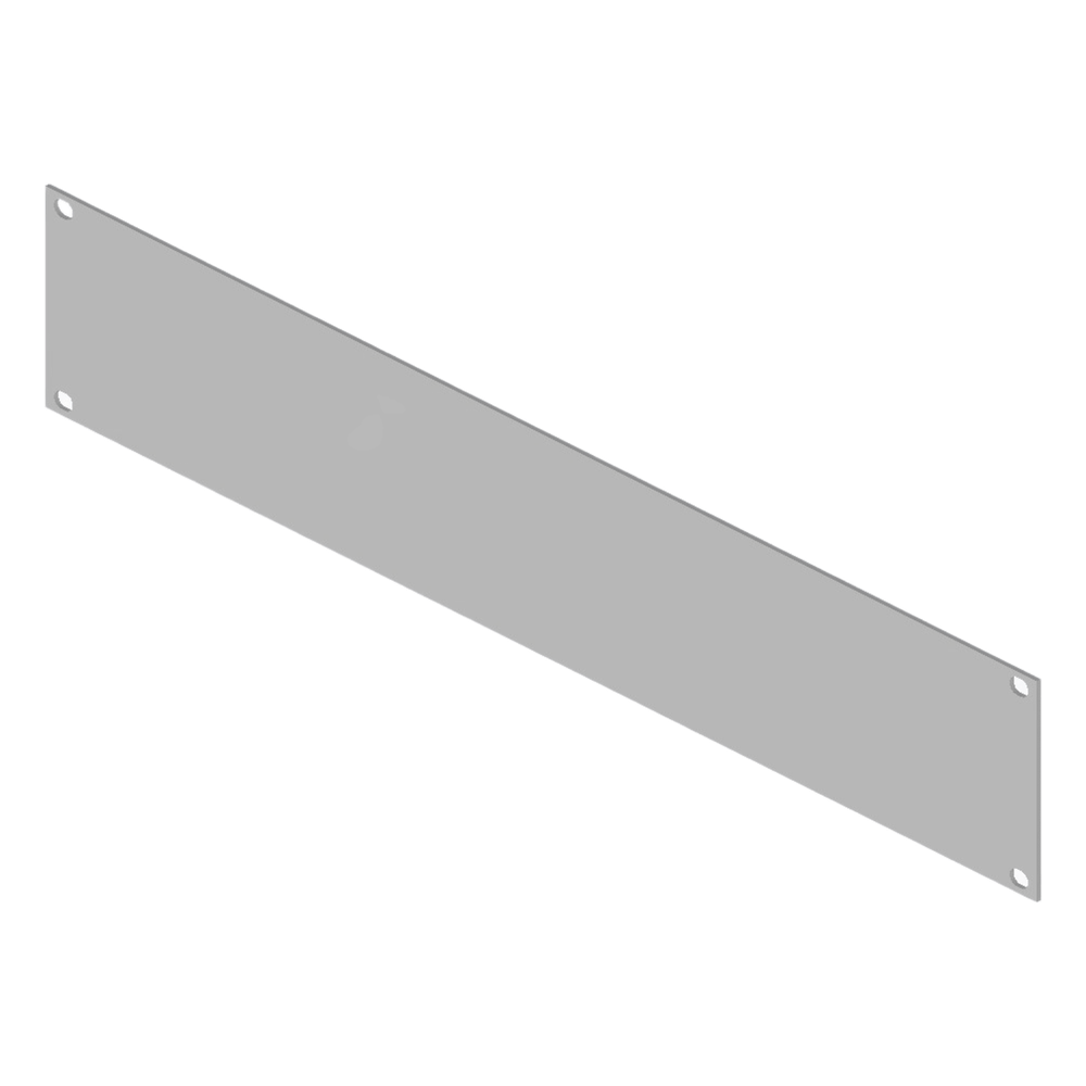 Tapa Ciega para Rack 19 in / 2 Unidades (2U) / Acero Calibre 14 / 483 mm x 88 mm (19.02 in x 3.46 in) / Pintura Electrostática Blanca / Componente Pasivo