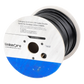 Bobina de Cable de 305 Metros (1000 Pies) Cat5e, Aleación de Cobre y Aluminio (CCA), Color Negro, Uso Intemperie, Doble Forro