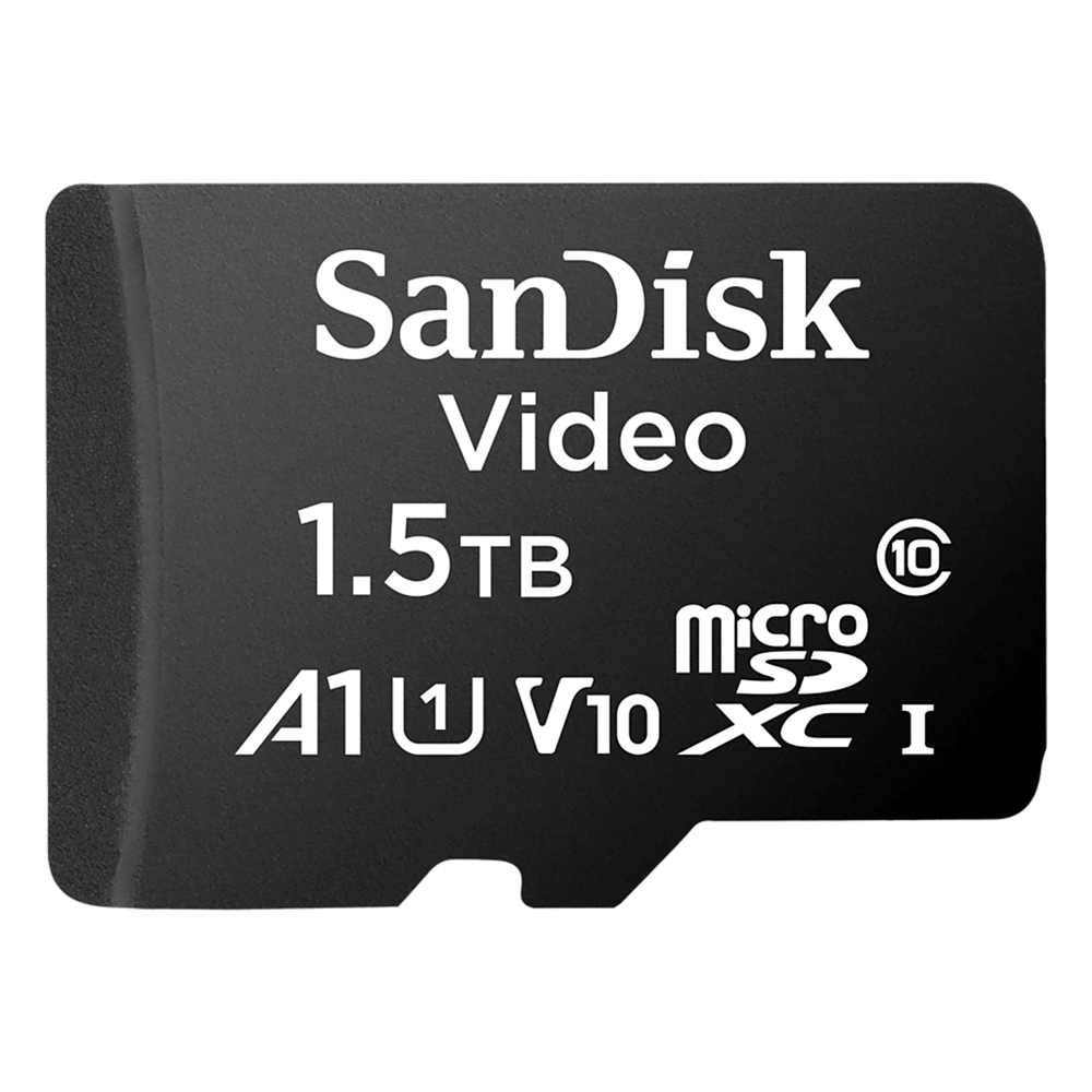 Memoria microSD SanDisk 1.5TB (1500 GB) / Alta Resistencia / Videovigilancia / Clase 10