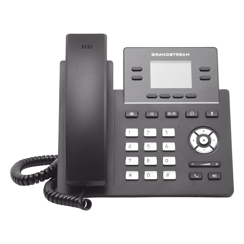 Teléfono IP Grado Operador, 4 líneas SIP, pantalla a color 2.4", PoE, codec Opus, IPV4/IPV6 con gestión en la nube GDMS