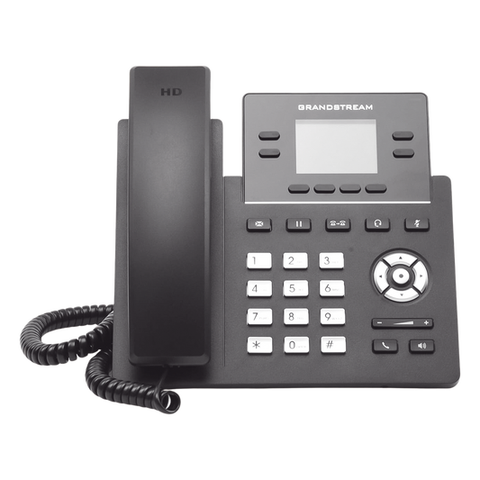 Teléfono IP Grado Operador, 4 líneas SIP, pantalla a color 2.4", PoE, codec Opus, IPV4/IPV6 con gestión en la nube GDMS