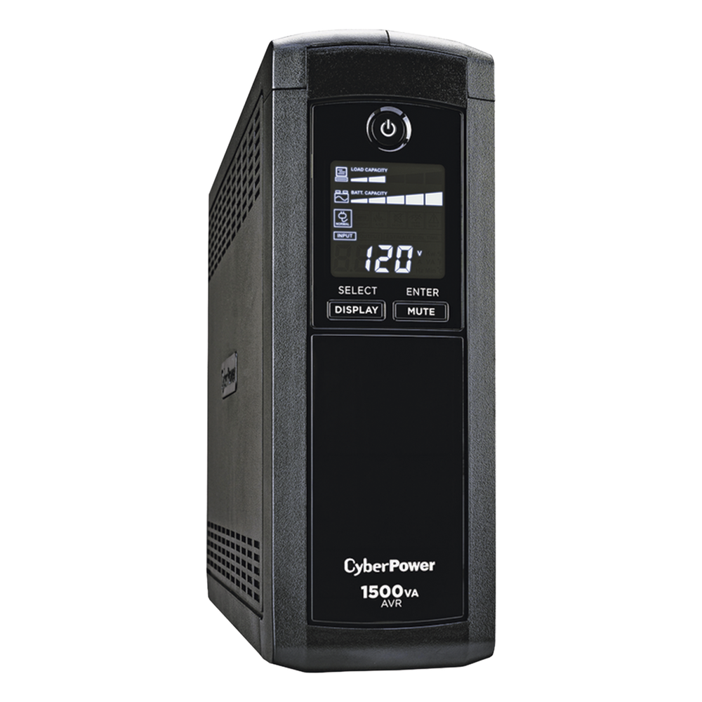 UPS de 1500 VA/900 W, Topología Línea Interactiva, Entrada 120 Vca NEMA 5-15P, Tipo Mini Torre, Con 12 Tomas NEMA 5-15R