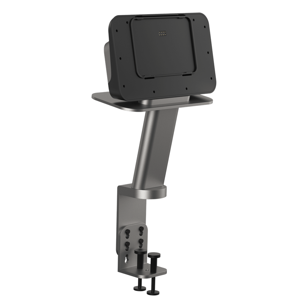 Soporte Fijo para Mesa / Tablet SUNMI CPad / Quick Lock / Doble Seguro / Giro 180° / Ocultamiento de Cables / Indicador Luminoso / Banco de Energía 160x81x28 mm