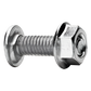 Tornillo + tuerca milimétrico, con acabado Electro Zinc
