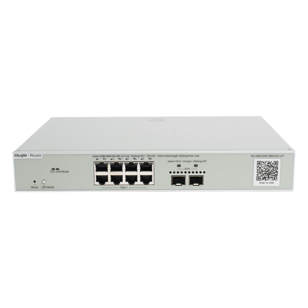 Switch Multi-Gigabit PoE++ 370W 802.3bt Capa 3 Administrable Cloud, Diseñado Para Access Points WiFi 6/7