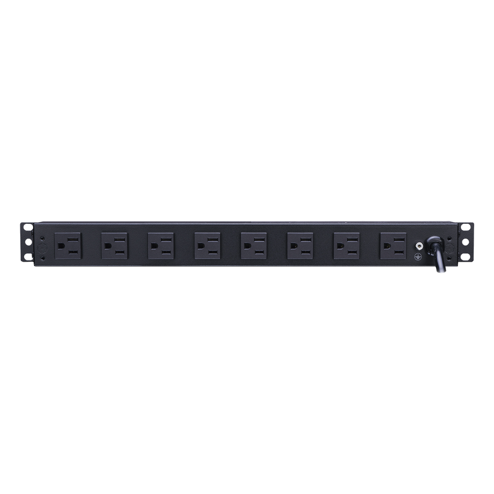 PDU Básico Para Distribución de Energía, Con 8 Tomas NEMA 5-15R Traseras, 1UR, 15 Amp, 120 Vca