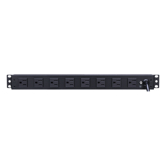 PDU Básico Para Distribución de Energía, Con 8 Tomas NEMA 5-15R Traseras, 1UR, 15 Amp, 120 Vca