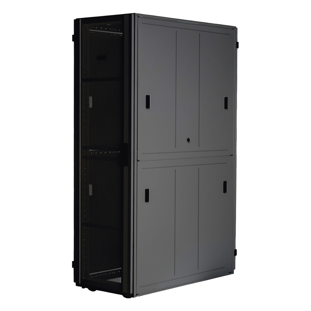 Gabinete FlexFusion™ XGL (Light) para Centros de Datos, 42 UR, 600 mm de Ancho, 1070 mm de Profundidad, Fabricado en Acero, Color Negro