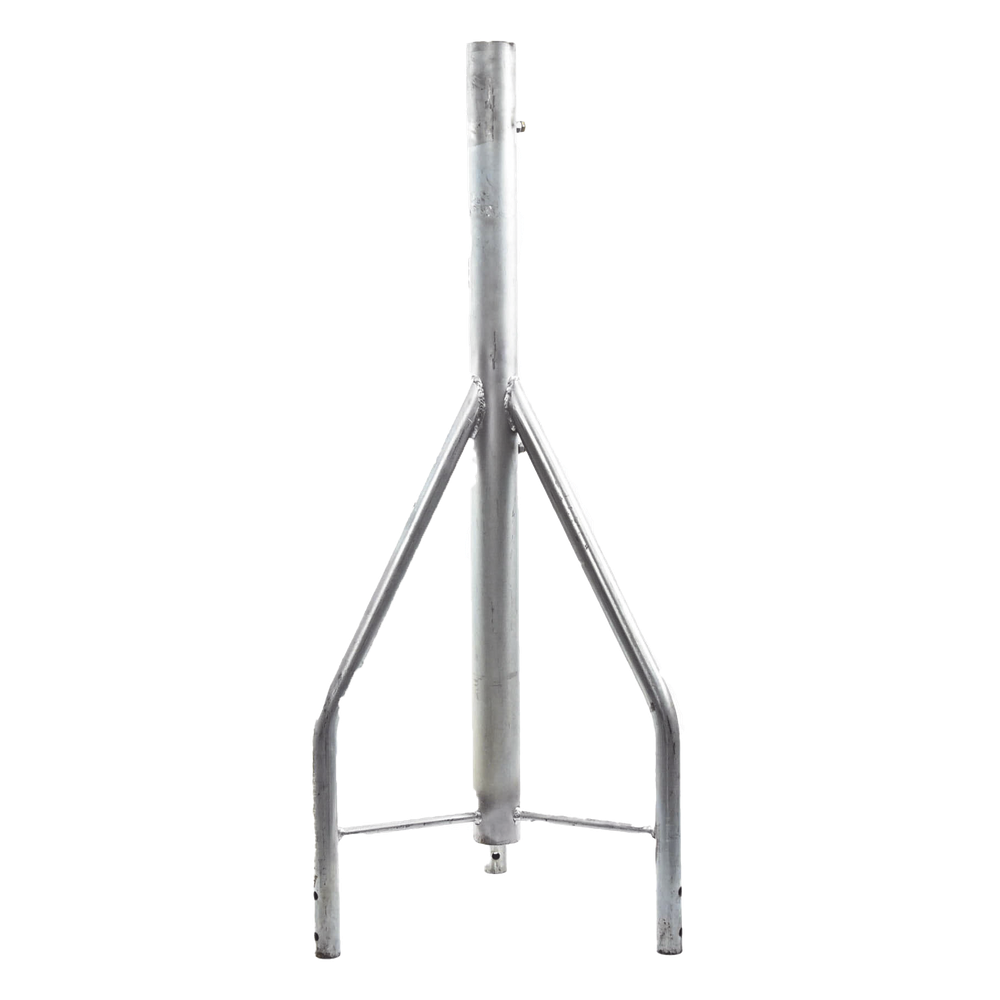 Tramo de Remate / Copete, tubo industrial 1 1/4" con tubo central 2 3/8", galvanizado por electrólisis.