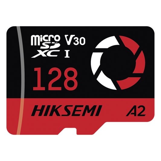Memoria microSD / 128 GB / 180 MB/s Lectura / 150 MB/s Escritura / V30 U3 A2 / Para Drones y Cámaras de Acción / HIKSEMI CAPTURE E3