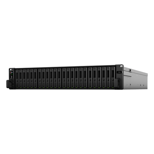 NAS Todo Flash FlashStation FS3600 | 24 Receptáculos | Intel Xeon D-1567 12 Núcleos | 16 GB RAM (Ampliable a 128 GB) | 195,000 IOPS Escritura Aleatoria iSCSI 4K | 10 GbE | Compatible con Virtualización | Protección de Datos Int