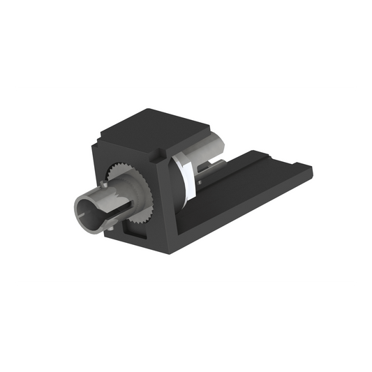 Módulo Acoplador ST Simplex, para Fibra Óptica Multimodo OM3/OM4, Tipo Mini-Com, Color Negro
