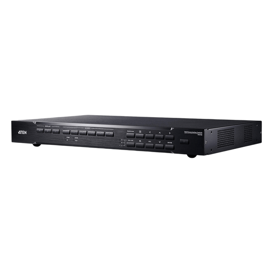 SWITCH MATRICIAL 7X3 | CON ESCALADOR DE VIDEO | STREAMING | MEZCLADOR DE AUDIO | HDBaseT | Receptor de IR