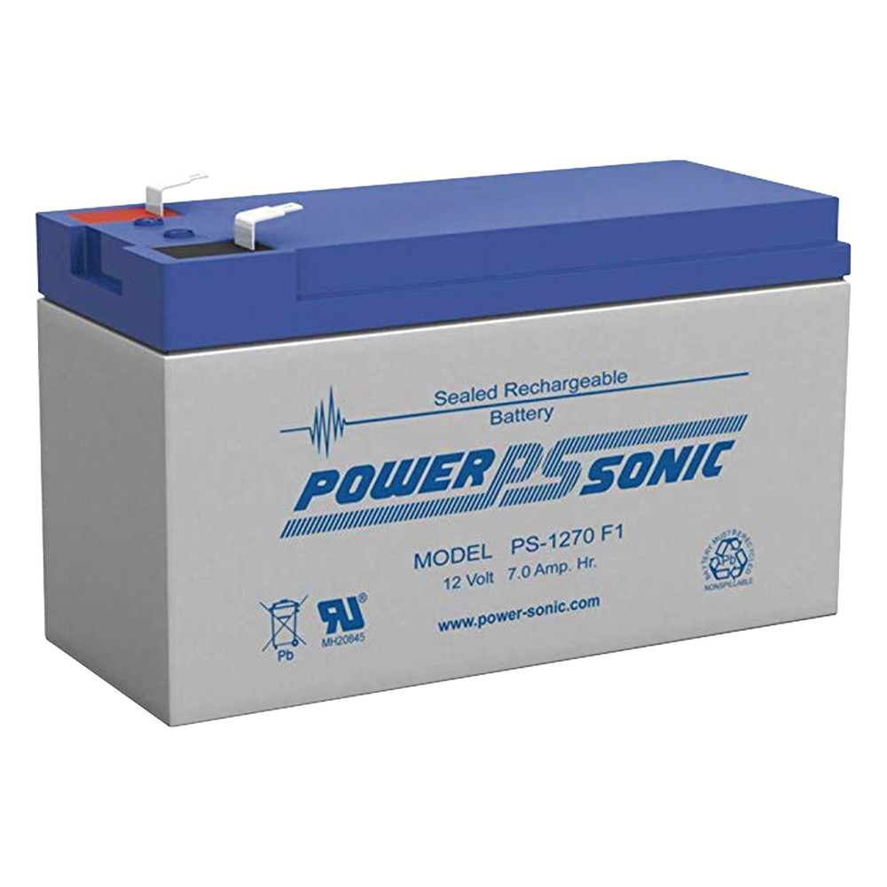 Batería 12V, 7AH, Para Respaldo, Tecnologías AGM/VRLA, 5 Años Vida Útil, Terminales F1, Reconocida UL