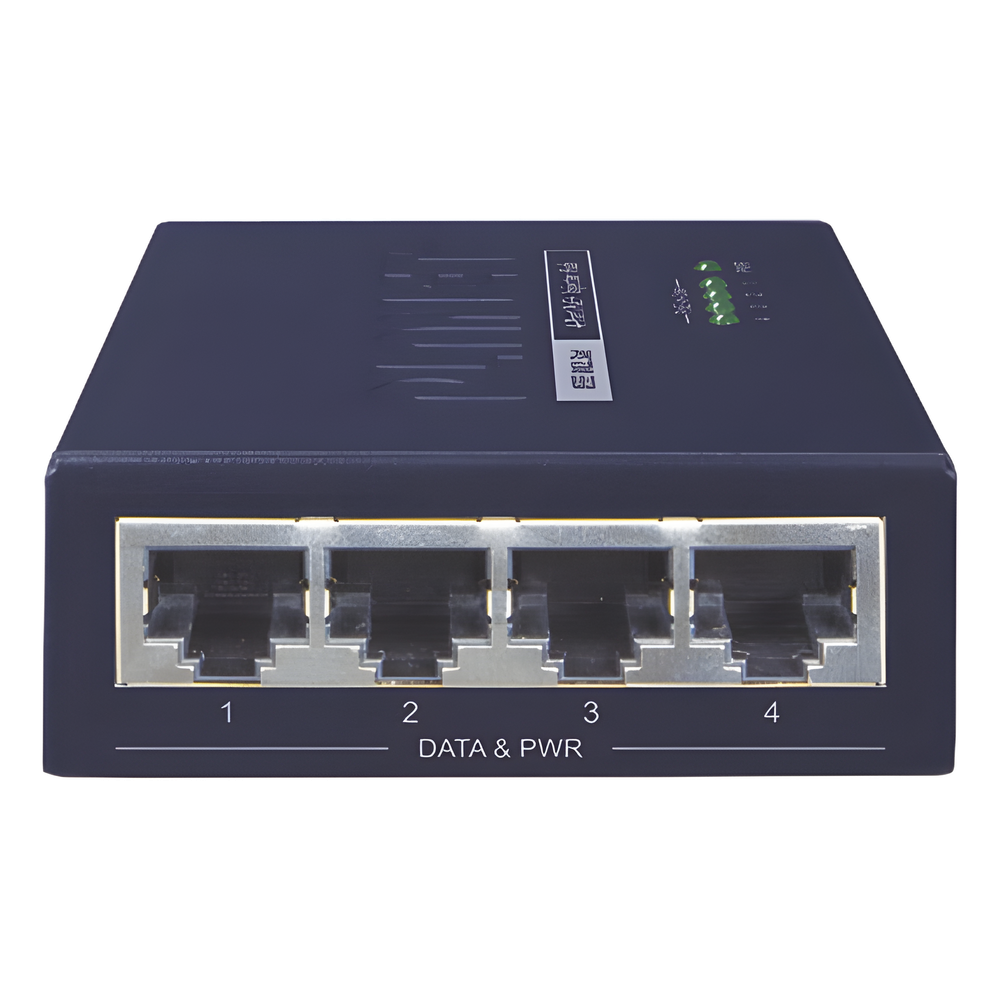 Inyector High PoE, de 4 Puertos Gigabit de Entrada, 4 Puertos PoE 802.3af/at Gigabit de Salida Para Cada Puerto, Hasta 30 W por interfaz