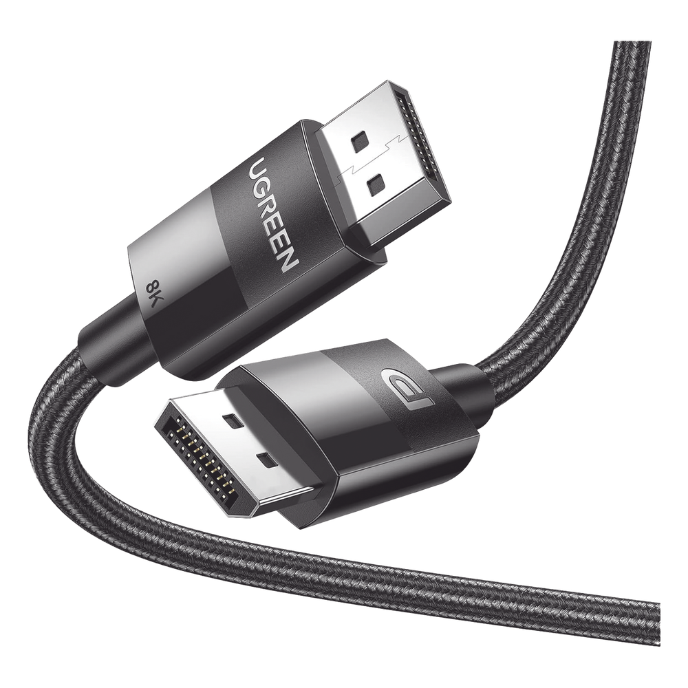 Cable DisplayPort 1.4 | Longitud 2 Metros (6.56 Pies) | Versión DP1.4 | 8K 7680x4320 a 60 Hz | Soporta 3D | HDR | Blindaje Interno Múltiple | Nylon Trenzado | Soporta 32.4Gbps