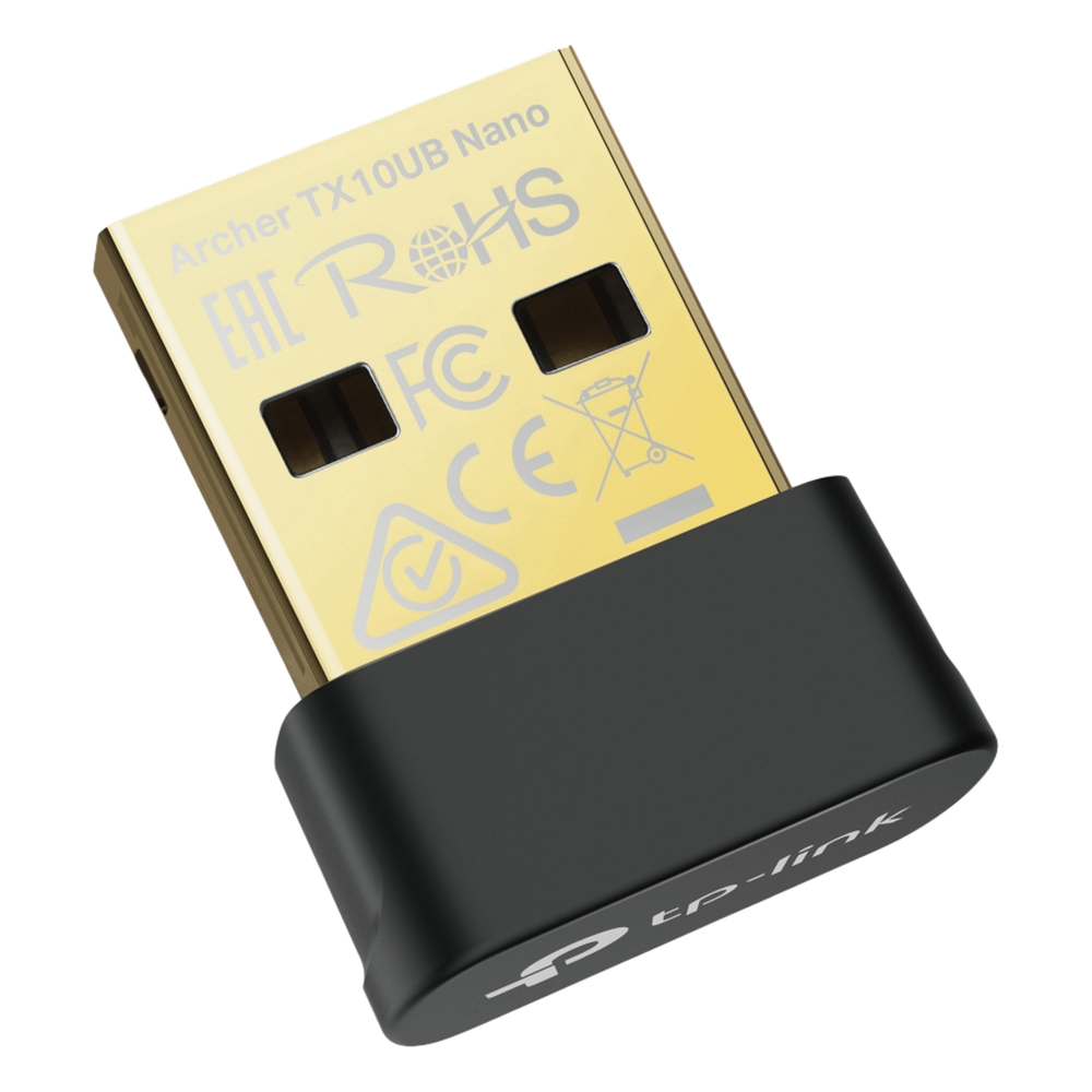Adaptador USB Nano Wi-Fi 6 / Dual Band 600 Mbps en 5 GHz / 287 Mbps en 2.4 GHz / Bluetooth 5.3 BLE / WPA3 / Driver Pre-Cargado / 802.11ax