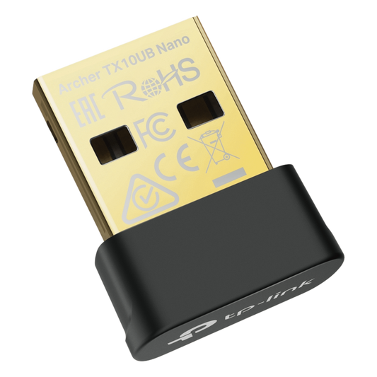 Adaptador USB Nano Wi-Fi 6 / Dual Band 600 Mbps en 5 GHz / 287 Mbps en 2.4 GHz / Bluetooth 5.3 BLE / WPA3 / Driver Pre-Cargado / 802.11ax
