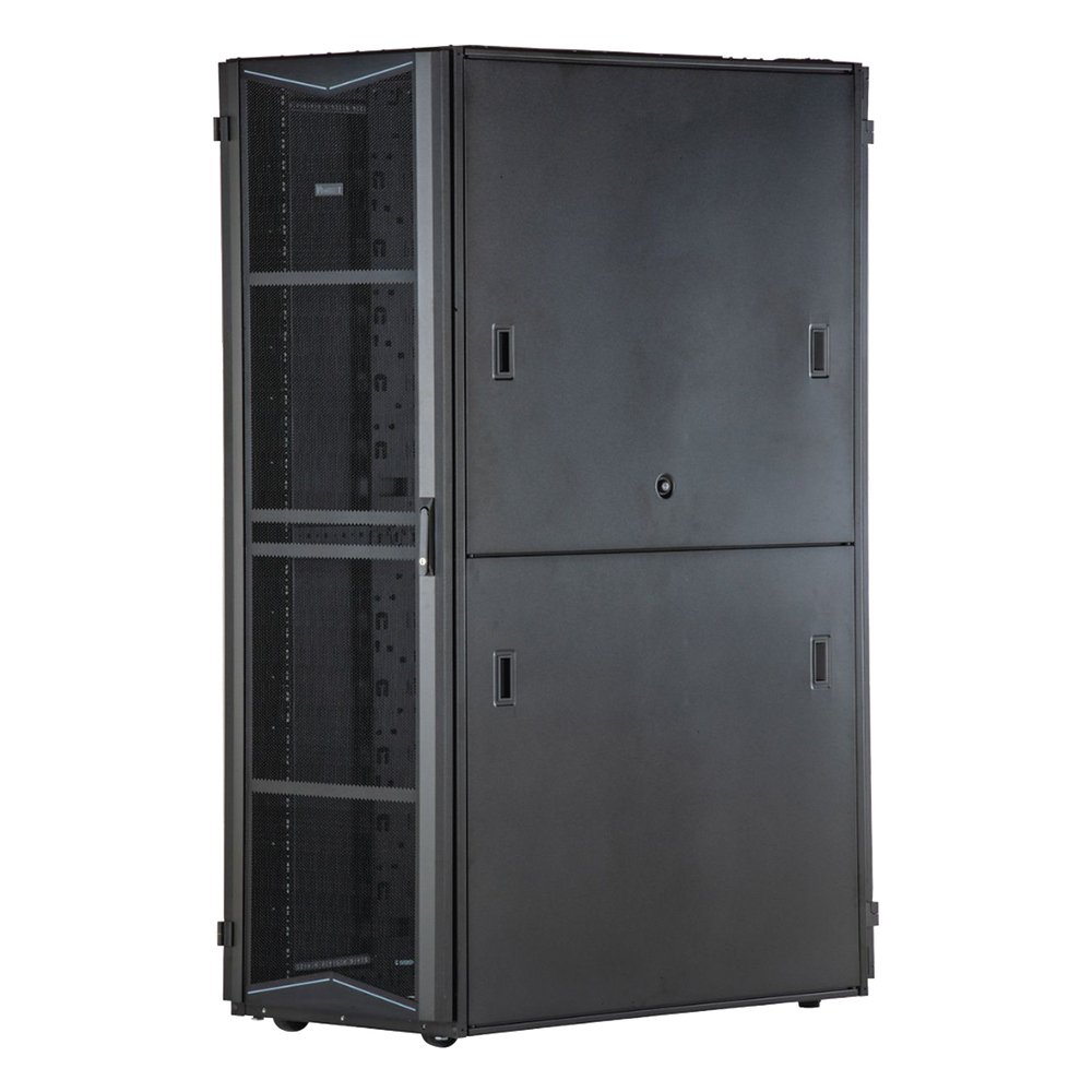 Gabinete FlexFusion para Centros de Datos, 45 UR, 600 mm de Ancho, 1070 mm de Profundidad, Fabricado en Acero, Color Negro