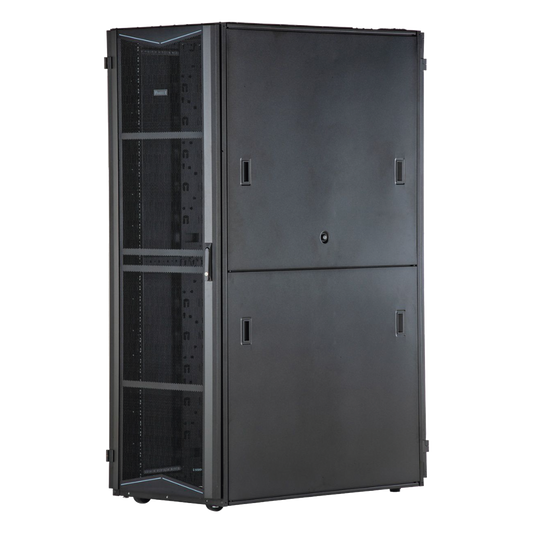 Gabinete FlexFusion para Centros de Datos, 45 UR, 600 mm de Ancho, 1070 mm de Profundidad, Fabricado en Acero, Color Negro