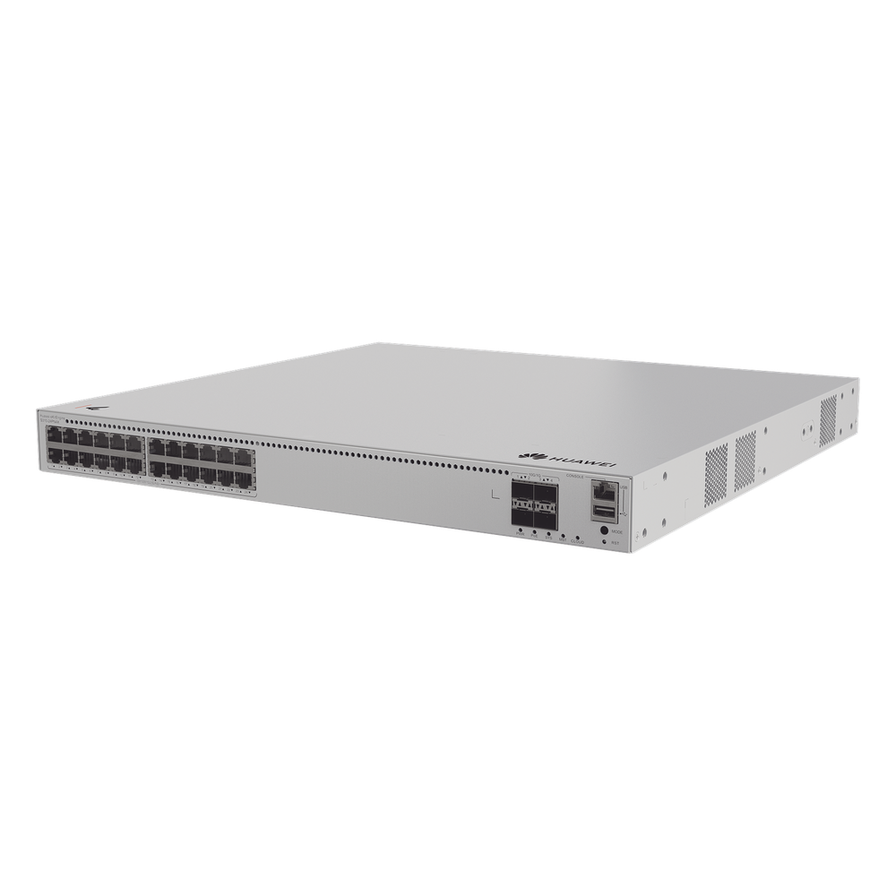Switch de Distribución/Core Gigabit Administrable PoE Capa 3 / 24 puertos 1000/2.5Gbps (PoE) / 4 Puertos 10GE SFP+ Uplink / ERPS / Rutas Estáticas / iStack / PoE Perpetuo / 400W / Administración Nube Gratis