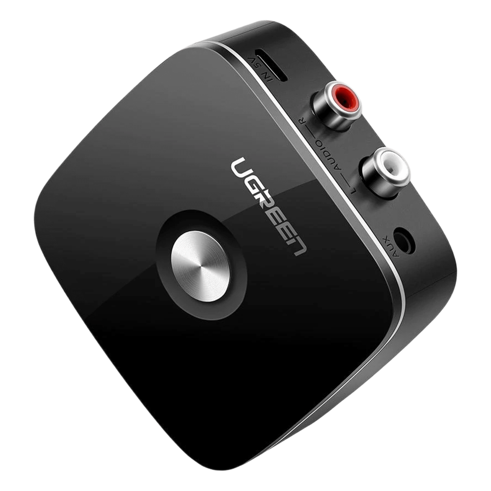 Receptor de Audio Bluetooth 5.0 a RCA o Auxiliar 3.5mm / Tecnología EDR / Reconexión Automática / Hasta 10 m / Ideal para Conectar Celulares, o Tabletas hacia alguna Bocina o Sistema de Audio
